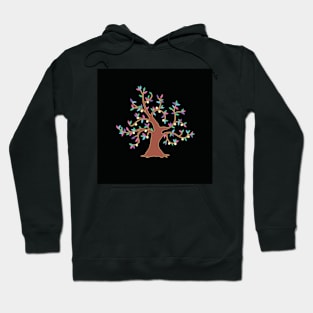 Rainbow Leaf Tree Hoodie